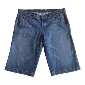 David Kahn Jeanswear Denim Bermuda Shorts Blue Sz 30